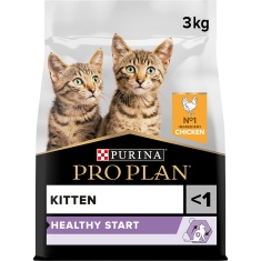Purina Pro Plan Kitten Healthy Start Chicken Dry Cat Food - 3kg Purina Pro Plan Kitten Healthy Start Chicken Dry Cat Food - 3kg