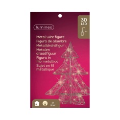 Lumineo Micro LED Christmas Tree Silver - Warm White