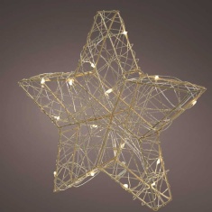 Lumineo 3D Micro LED Gold Star 20cm