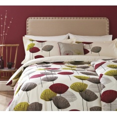 Sanderson Dandelion Clocks Duvet Cover Set - Blackcurrant