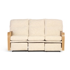 Desser Paris 3 Seater Reclining Sofa - Light Oak