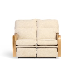 Desser Paris 2 Seater Reclining Sofa - Light Oak