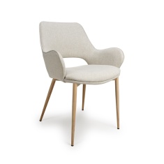 Collins Fabric Dining Chair - Natural