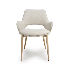 Collins Fabric Dining Chair - Natural Collins Fabric Dining Chair - Natural