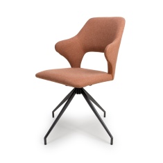 Scott Fabric Dining Chair - Brick