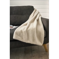 Deyongs Ashford Supersoft Faux Fur Throw - Natural