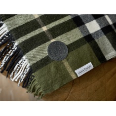 Deyongs Fergus Tartan Throw - Green