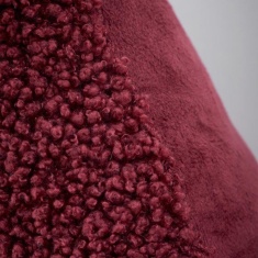 Catherine Lansfield So Soft Velvet Boucle Throw - Damson