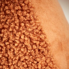 Catherine Lansfield So Soft Velvet Boucle Throw - Caramel