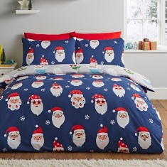 Catherine Lansfield Christmas Santa Spec-Tacular Duvet Set