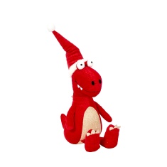 Smart Garden Festive Dino Christmas Decoration (Seated) - Red