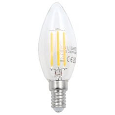 BHS Dimmable 4W Filament LED Candle E14 - Warm White BHS Dimmable 4W Filament LED Candle E14 - Warm White