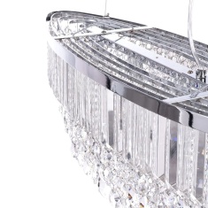 BHS Paladina Diner Pendant Ceiling Light - Chrome