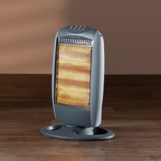 Daewoo HEA1416GE 1200W Halogen Heater - Grey Daewoo HEA1416GE 1200W Halogen Heater - Grey