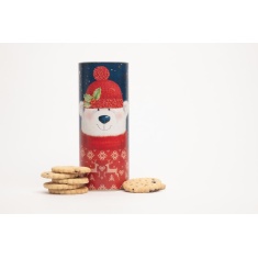 Farmhouse Biscuits Christmas Polar Bear Currant Shrewsbury Tube 240g