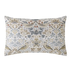 William Morris At Home Strawberry Thief Pillowcase Pair - Hessian William Morris At Home Strawberry Thief Pillowcase Pair - Hessian