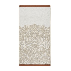 William Morris At Home Strawberry Thief Towels - Linen/Rust