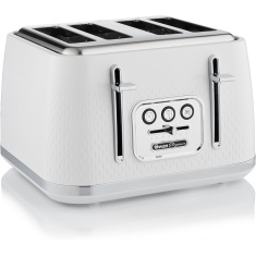 Swan ST19025WHT Elegance 4 Slice Toaster - White Swan ST19025WHT Elegance 4 Slice Toaster - White