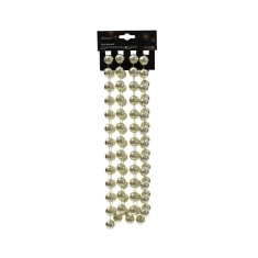 Decoris Plastic Bead Garland XXL 2.7m - White/Mint