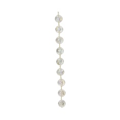 Decoris Plastic Bead Garland 10m - Iris/Transparent