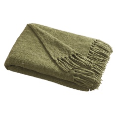 Appletree Soft Touch Chenille Throw 130cm x 180cm - Green