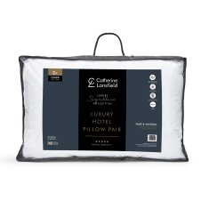 Catherine Lansfield Hotel Satin Stripe Pillow Pair Catherine Lansfield Hotel Satin Stripe Pillow Pair