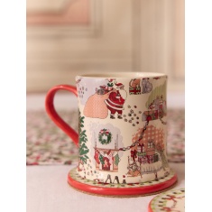 Cath Kidston Christmas Ditsy Mug & Coaster Set