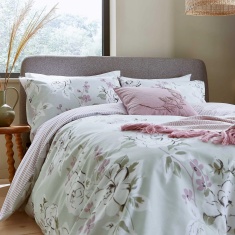 Helena Springfield Matilda Duvet Set - Sage Green/Lilac