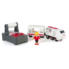 Brio Remote Control Travel Train White Brio Remote Control Travel Train White
