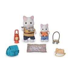 Sylvanian Families Exciting Exploration Set - Latte Cat Brother & Baby