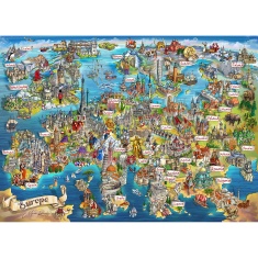 Gibsons Exploring Europe 1000 Piece Puzzle