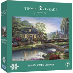 Gibsons Thomas Kinkade: Stoney Creek Cottage 1000 Piece Puzzle Gibsons Thomas Kinkade: Stoney Creek Cottage 1000 Piece Puzzle