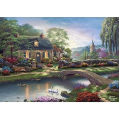 Gibsons Thomas Kinkade: Stoney Creek Cottage 1000 Piece Puzzle