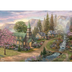 Gibsons Thomas Kinkade: Sunday Morning Chapel 1000 Piece Puzzle