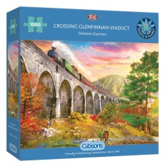 Gibsons Crossing Glenfinnan Viaduct 1000 Piece Puzzle Gibsons Crossing Glenfinnan Viaduct 1000 Piece Puzzle
