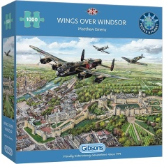Gibsons Wings Over Windsor 1000 Piece Puzzle Gibsons Wings Over Windsor 1000 Piece Puzzle