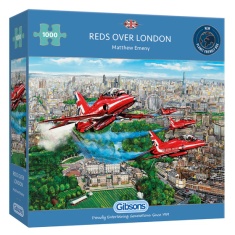 Gibsons Reds Over London 1000 Piece Puzzle Gibsons Reds Over London 1000 Piece Puzzle