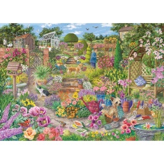 Gibsons Garden in Bloom 1000 Piece Puzzle