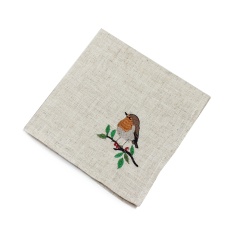 Peggy Wilkins Robins Shadow Napkins 45cm - Beige