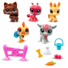 Bandai Littlest Pet Shop Barnyard Fun Collectors 5 Pack