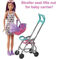 Barbie Skipper Babysitters Stroller Doll & Playset