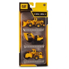 Caterpillar Metal 3 Pack - Wheel Loader, Excavator & Steam Roller Caterpillar Metal 3 Pack - Wheel Loader, Excavator & Steam Roller