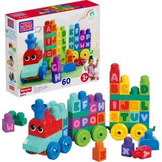 Mega Bloks 60 Piece ABC Learning Train Mega Bloks 60 Piece ABC Learning Train