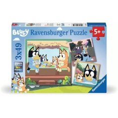 Ravensburger Bluey 3 x 49 Piece Puzzles Ravensburger Bluey 3 x 49 Piece Puzzles