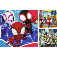Ravensburger Spidey & His Amazing Friends 3 x 49 Piece Puzzles Ravensburger Spidey & His Amazing Friends 3 x 49 Piece Puzzles