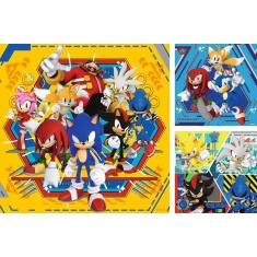 Ravensburger Sonic The Hedgehog 3 x 49 Piece Puzzles Ravensburger Sonic The Hedgehog 3 x 49 Piece Puzzles