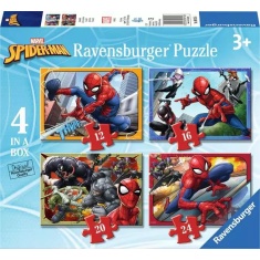 Ravensburger Spider-Man 4 in a Box Puzzle Ravensburger Spider-Man 4 in a Box Puzzle