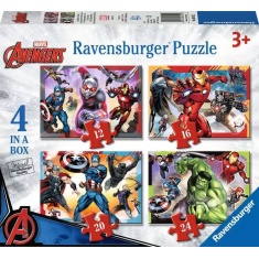 Ravensburger Avengers Assemble 4 in a Box Puzzle Ravensburger Avengers Assemble 4 in a Box Puzzle
