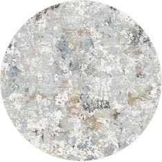 Mastercraft 52023/6616 Canyon Round Rug - White Mastercraft 52023/6616 Canyon Round Rug - White