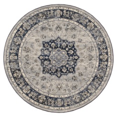 Mastercraft 057-0559/9686 Da Vinci Round Rug - Blue Mastercraft 057-0559/9686 Da Vinci Round Rug - Blue